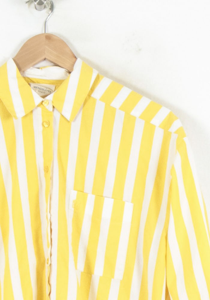 Chemise Jaune et Blanche - Taille S/36 de la marque Petite Mendigote | PARAD80640 - Vendu par Paradigme - Image 3