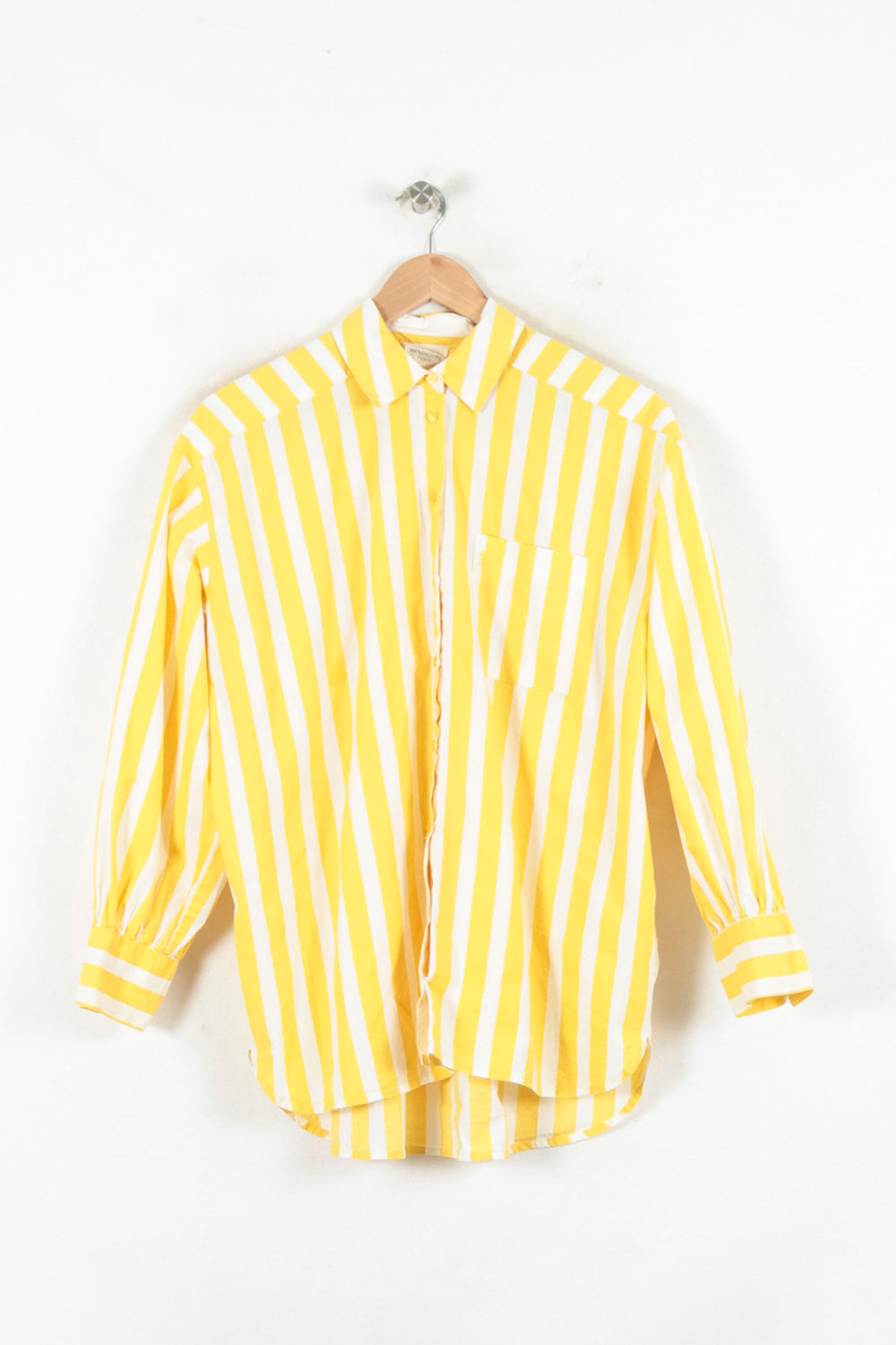 Chemise Jaune et Blanche - Taille S/36 de la marque Petite Mendigote | PARAD80640 - Vendu par Paradigme - Image 2