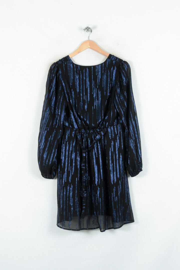 Robe Noire et Bleue - Taille S/36 de la marque La Fée Maraboutée | PARAD80641 - Vendu par Paradigme - Image 4