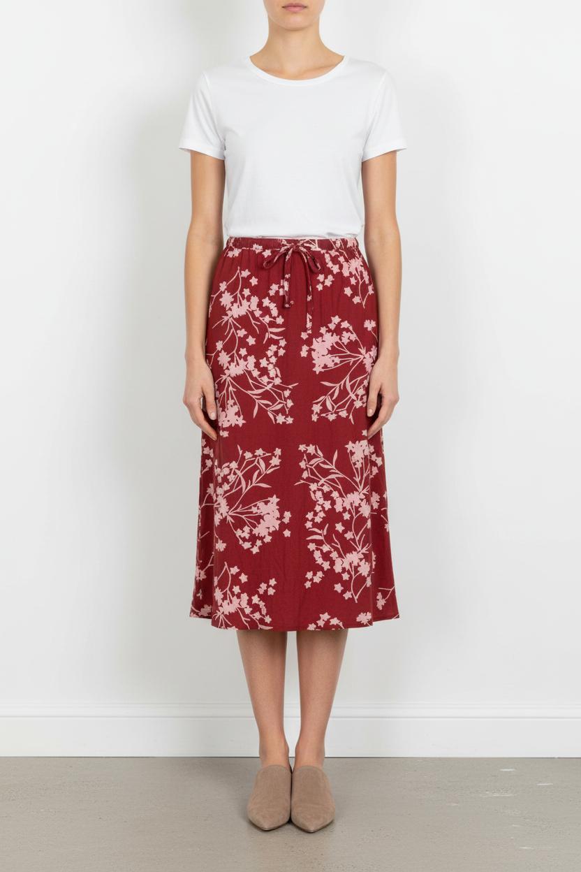 Jupe Midi Rouge et Blanc - Taille S/36 de la marque Isabel Marant | PARAD80650 - Vendu par Paradigme - Image 1