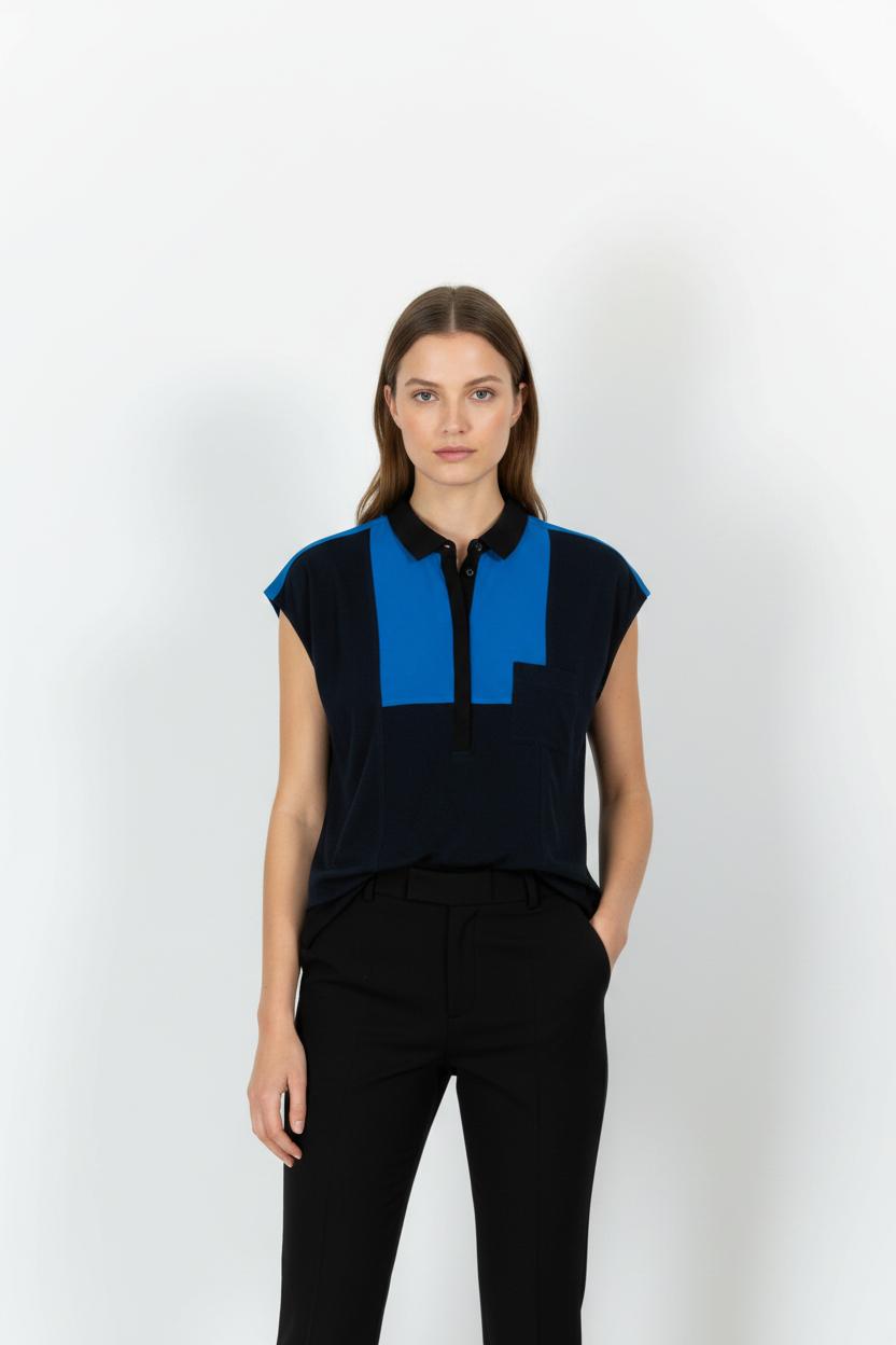 Chemise Bleu et Noir - Taille M/38 de la marque The Kooples | PARAD80653 - Vendu par Paradigme - Image 1