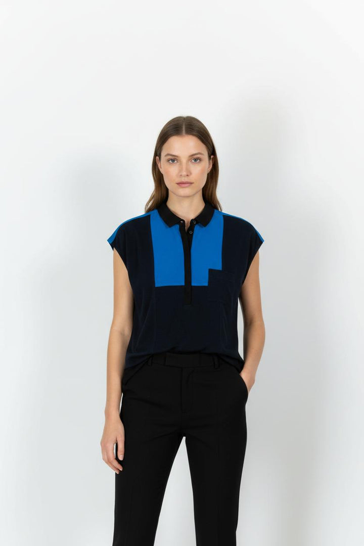 Chemise Bleu et Noir - Taille M/38 de la marque The Kooples | PARAD80653 - Vendu par Paradigme - Image 1