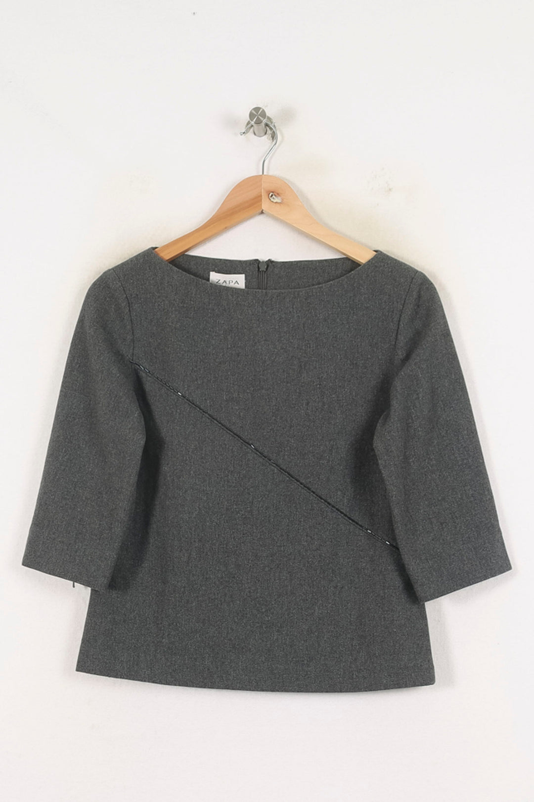 Blouse Grise - Taille M/38 de la marque ZAPA | PARAD80660 - Vendu par Paradigme - Image 2