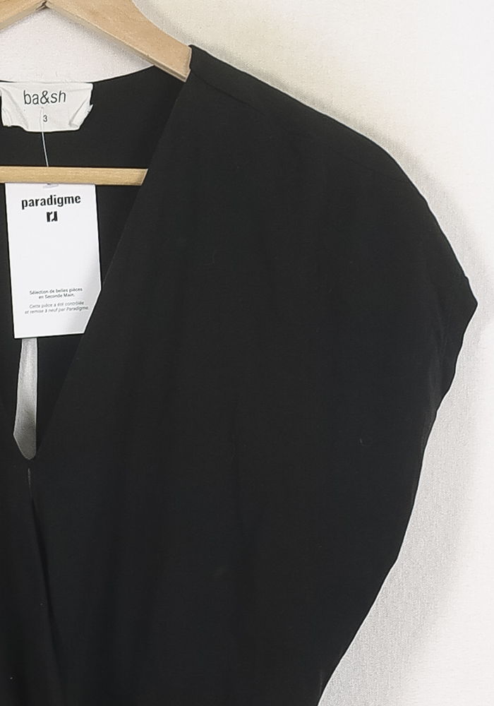 Blouse Noire - Taille L/40 de la marque ba&sh | PARAD80663 - Vendu par Paradigme - Image 3