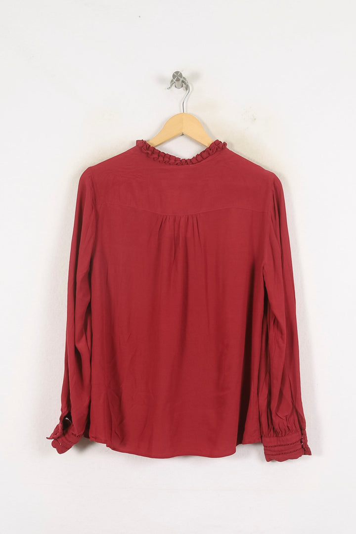 Blouse Bordeaux - Taille L/40 de la marque Maison 123 | PARAD80675 - Vendu par Paradigme - Image 4
