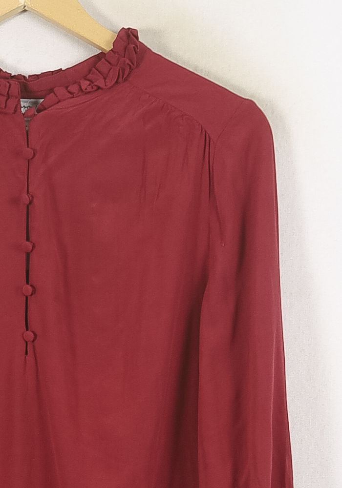 Blouse Bordeaux - Taille L/40 de la marque Maison 123 | PARAD80675 - Vendu par Paradigme - Image 3