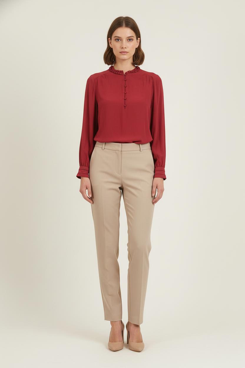 Blouse Bordeaux - Taille L/40 de la marque Maison 123 | PARAD80675 - Vendu par Paradigme - Image 1