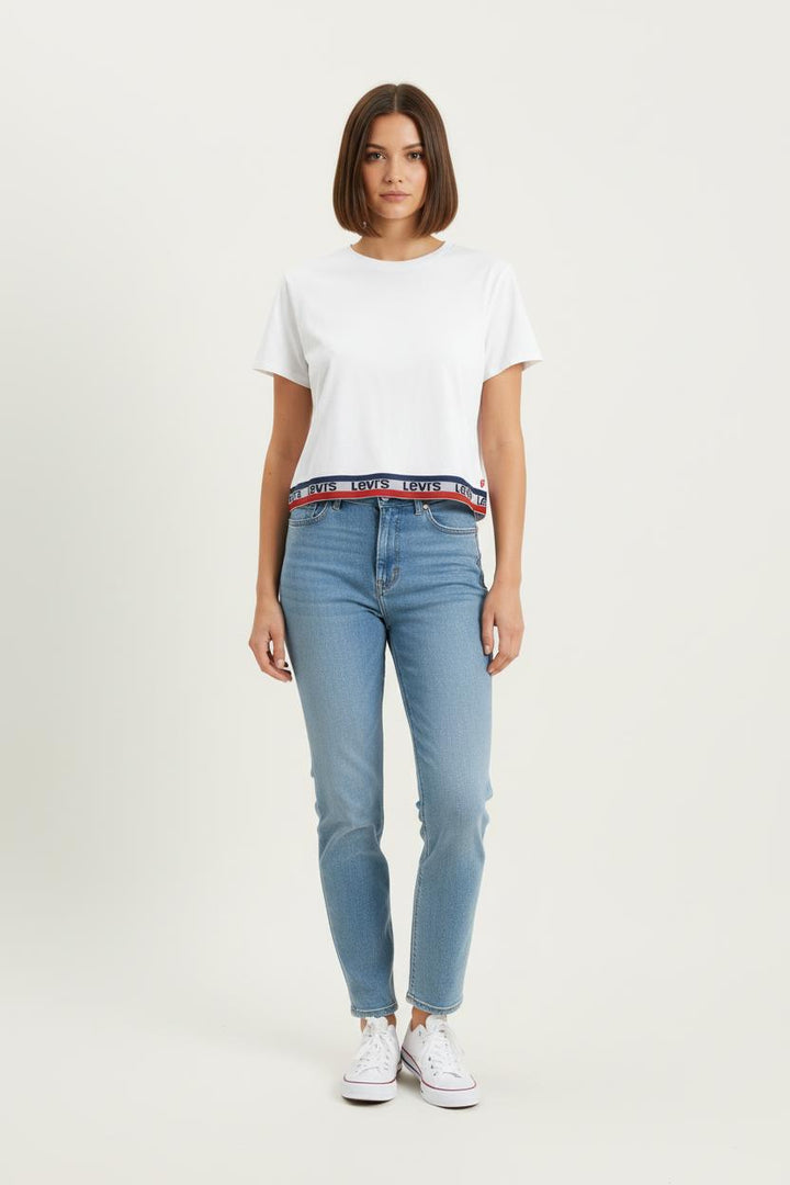 Tee-shirt Blanc et Bleu - Taille XS/34 de la marque Levi's | PARAD80685 - Vendu par Paradigme - Image 1
