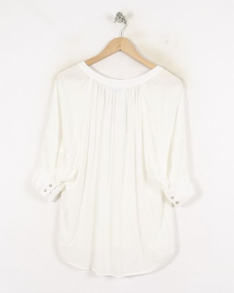 Blouse Blanche - Taille XL/42 de la marque Claudie Pierlot | PARAD80689 - Vendu par Paradigme - Image 4