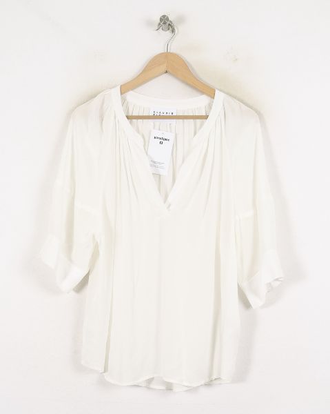 Blouse Blanche - Taille XL/42 de la marque Claudie Pierlot | PARAD80689 - Vendu par Paradigme - Image 2