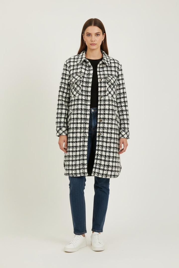 Veste Longue Noire et Blanche - Taille M/38 de la marque FRNCH | PARAD80695 - Vendu par Paradigme - Image 1