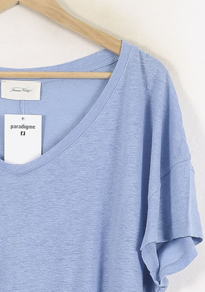 Tee-shirt Bleu - Taille T.U. de la marque American Vintage | PARAD80697 - Vendu par Paradigme - Image 3