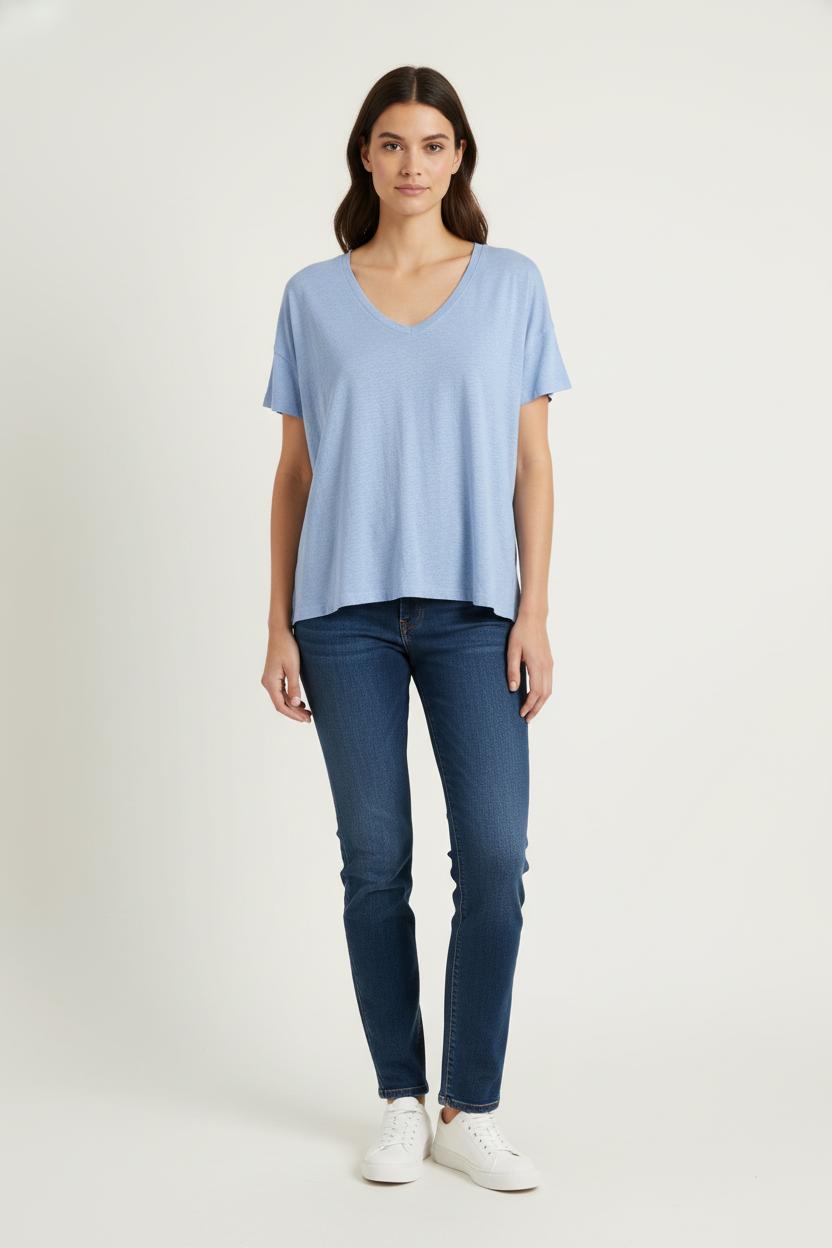 Tee-shirt Bleu - Taille T.U. de la marque American Vintage | PARAD80697 - Vendu par Paradigme - Image 1