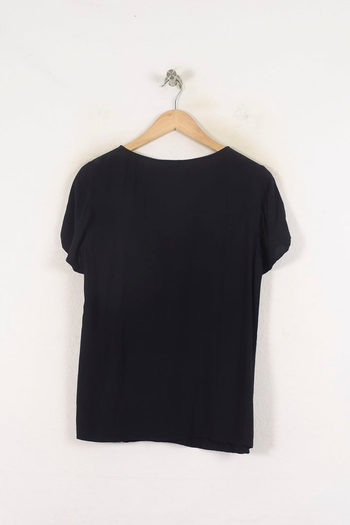 Blouse Noire - Taille L/40 de la marque Claudie Pierlot | PARAD80702 - Vendu par Paradigme - Image 4
