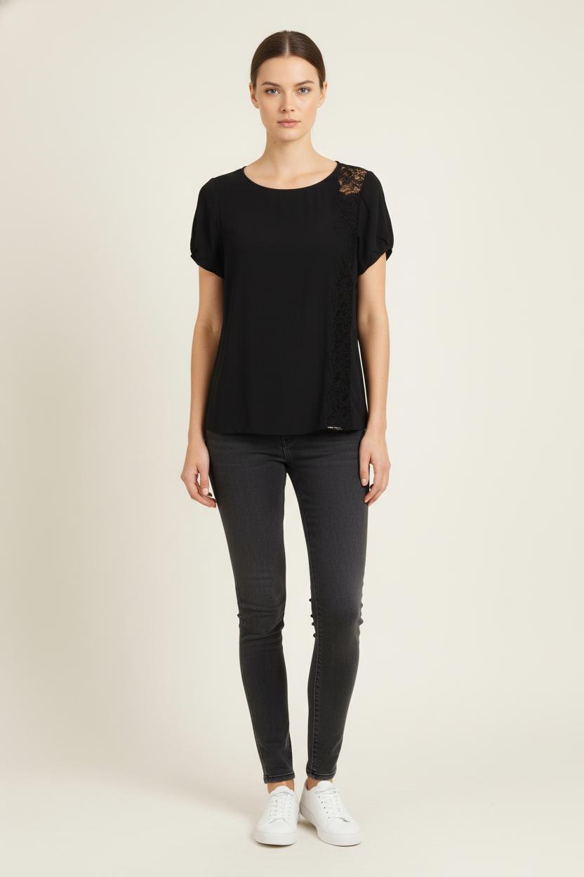 Blouse Noire - Taille L/40 de la marque Claudie Pierlot | PARAD80702 - Vendu par Paradigme - Image 1