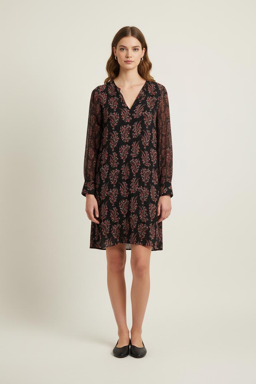 Robe Noire et Rouge - Taille L/40 de la marque La Fée Maraboutée | PARAD80714 - Vendu par Paradigme - Image 1