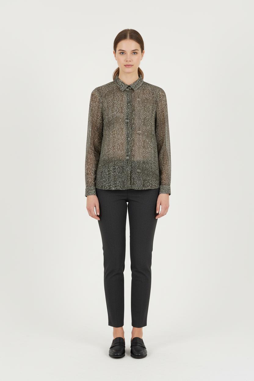 Chemise Verte - Taille M/38 de la marque IKKS | PARAD80739 - Vendu par Paradigme - Image 1