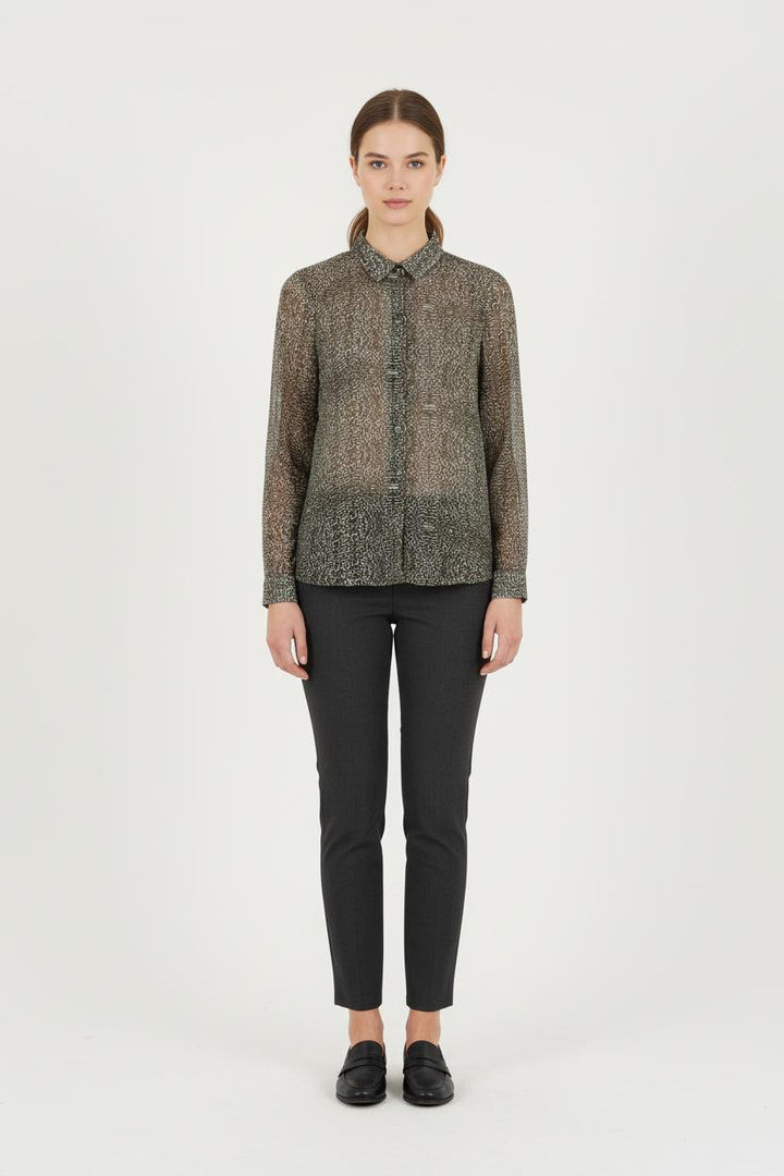 Chemise Verte - Taille M/38 de la marque IKKS | PARAD80739 - Vendu par Paradigme - Image 1