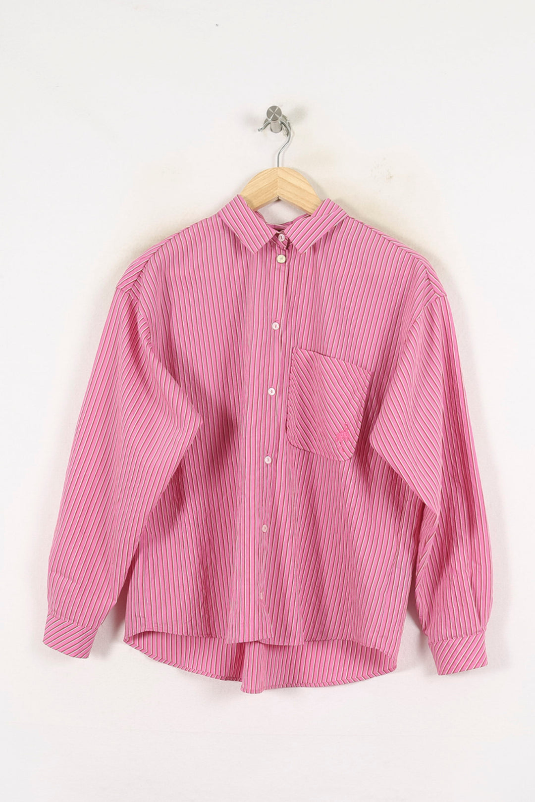 Chemise Rayée Rose et Blanche - Taille S/36 de la marque One Step | PARAD80747 - Vendu par Paradigme - Image 2