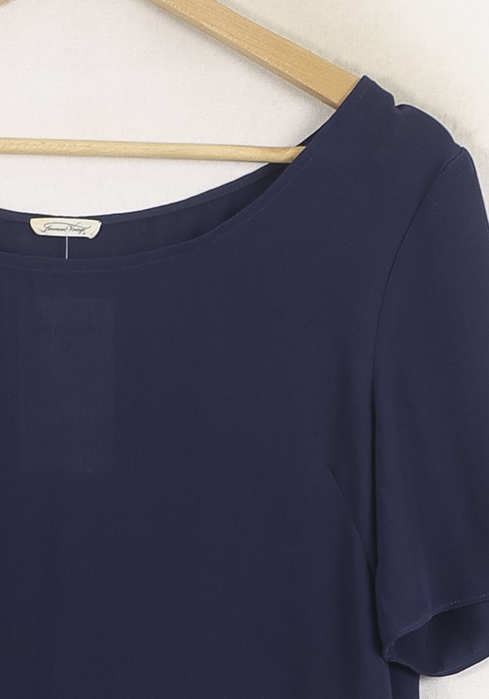 Blouse Bleue - Taille S/36 de la marque American Vintage | PARAD80756 - Vendu par Paradigme - Image 3