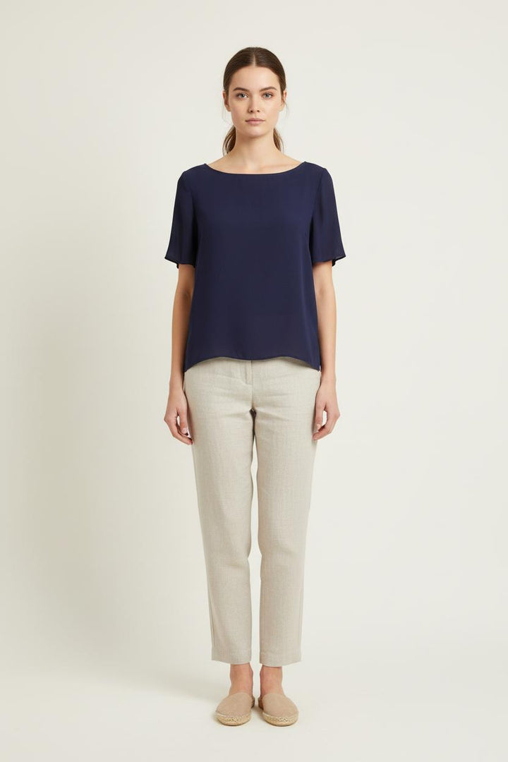 Blouse Bleue - Taille S/36 de la marque American Vintage | PARAD80756 - Vendu par Paradigme - Image 1