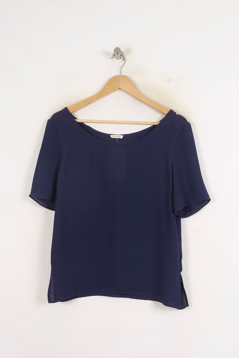 Blouse Bleue - Taille S/36 de la marque American Vintage | PARAD80756 - Vendu par Paradigme - Image 2