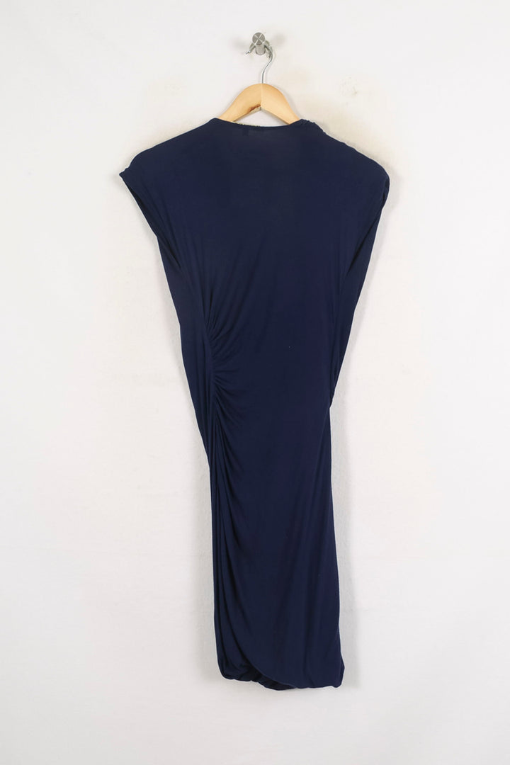 Robe Drapée Bleue - Taille S/36 de la marque Maje | PARAD80758 - Vendu par Paradigme - Image 4