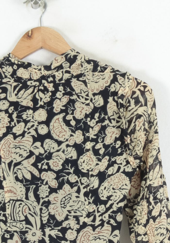 Robe Longue Noire et Beige - Taille XS/34 de la marque ba&sh | PARAD80786 - Vendu par Paradigme - Image 3