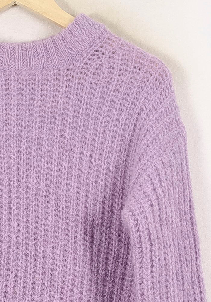 Robe Pull Violette - Taille XS/34 de la marque Sézane | PARAD80787 - Vendu par Paradigme - Image 3