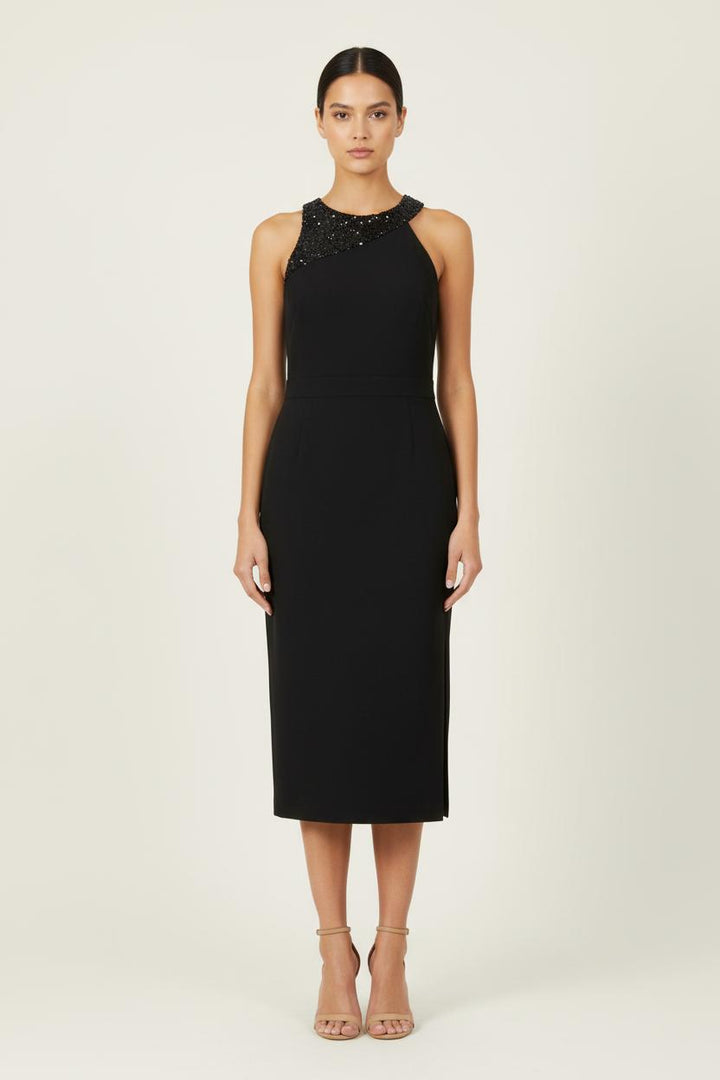 Robe Midi Noire - Taille M/38 de la marque Maison 123 | PARAD80788 - Vendu par Paradigme - Image 1