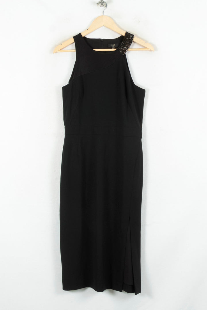 Robe Midi Noire - Taille M/38 de la marque Maison 123 | PARAD80788 - Vendu par Paradigme - Image 2