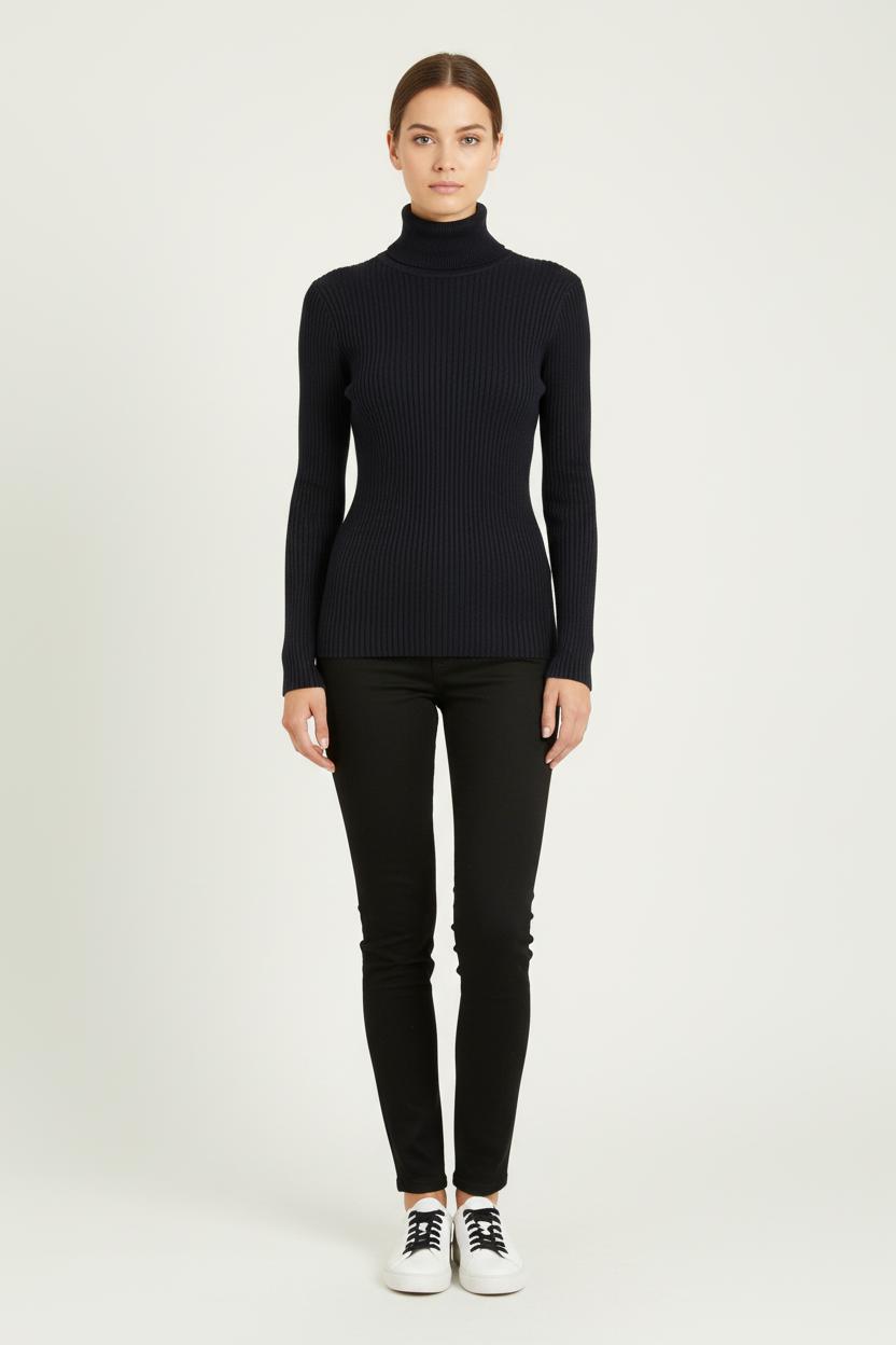 Pull Col Roulé Bleu - Taille S/36 de la marque Rouje | PARAD80803 - Vendu par Paradigme - Image 1