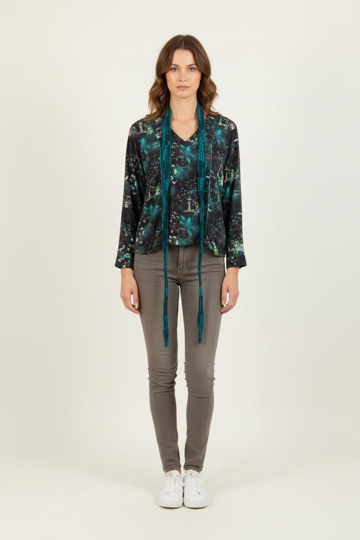 Blouse Bleu - Taille XS/34 de la marque La Fée Maraboutée | PARAD80806 - Vendu par Paradigme - Image 1