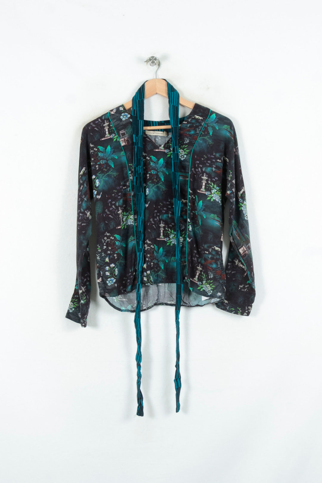 Blouse Bleu - Taille XS/34 de la marque La Fée Maraboutée | PARAD80806 - Vendu par Paradigme - Image 2