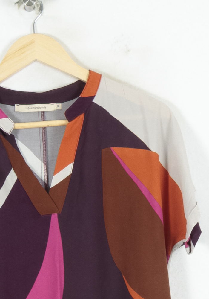 Robe Multicolore - Taille M/38 de la marque La Fée Maraboutée | PARAD80809 - Vendu par Paradigme - Image 3