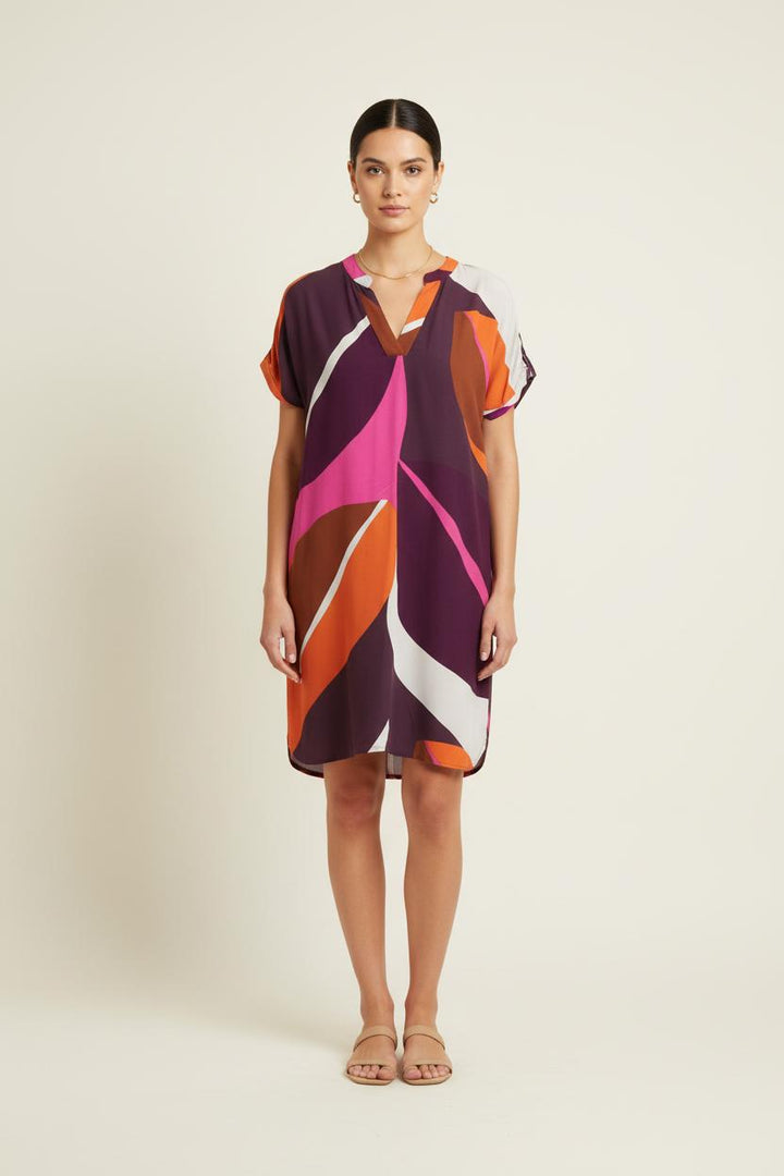 Robe Multicolore - Taille M/38 de la marque La Fée Maraboutée | PARAD80809 - Vendu par Paradigme - Image 1