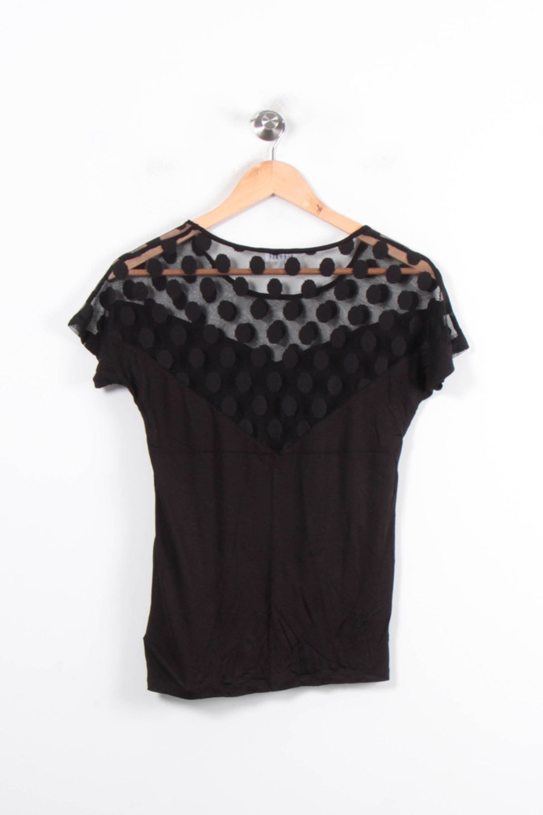 Blouse Noire - Taille S/36 de la marque Claudie Pierlot | PARAD80813 - Vendu par Paradigme - Image 4