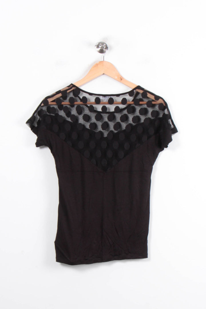 Blouse Noire - Taille S/36 de la marque Claudie Pierlot | PARAD80813 - Vendu par Paradigme - Image 4