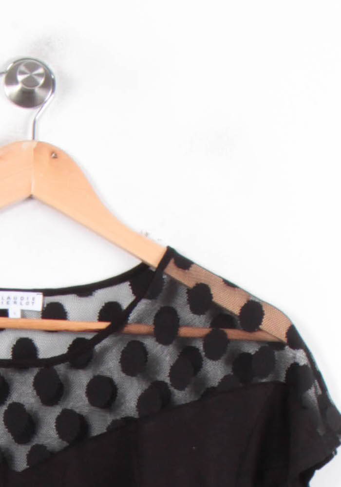 Blouse Noire - Taille S/36 de la marque Claudie Pierlot | PARAD80813 - Vendu par Paradigme - Image 3