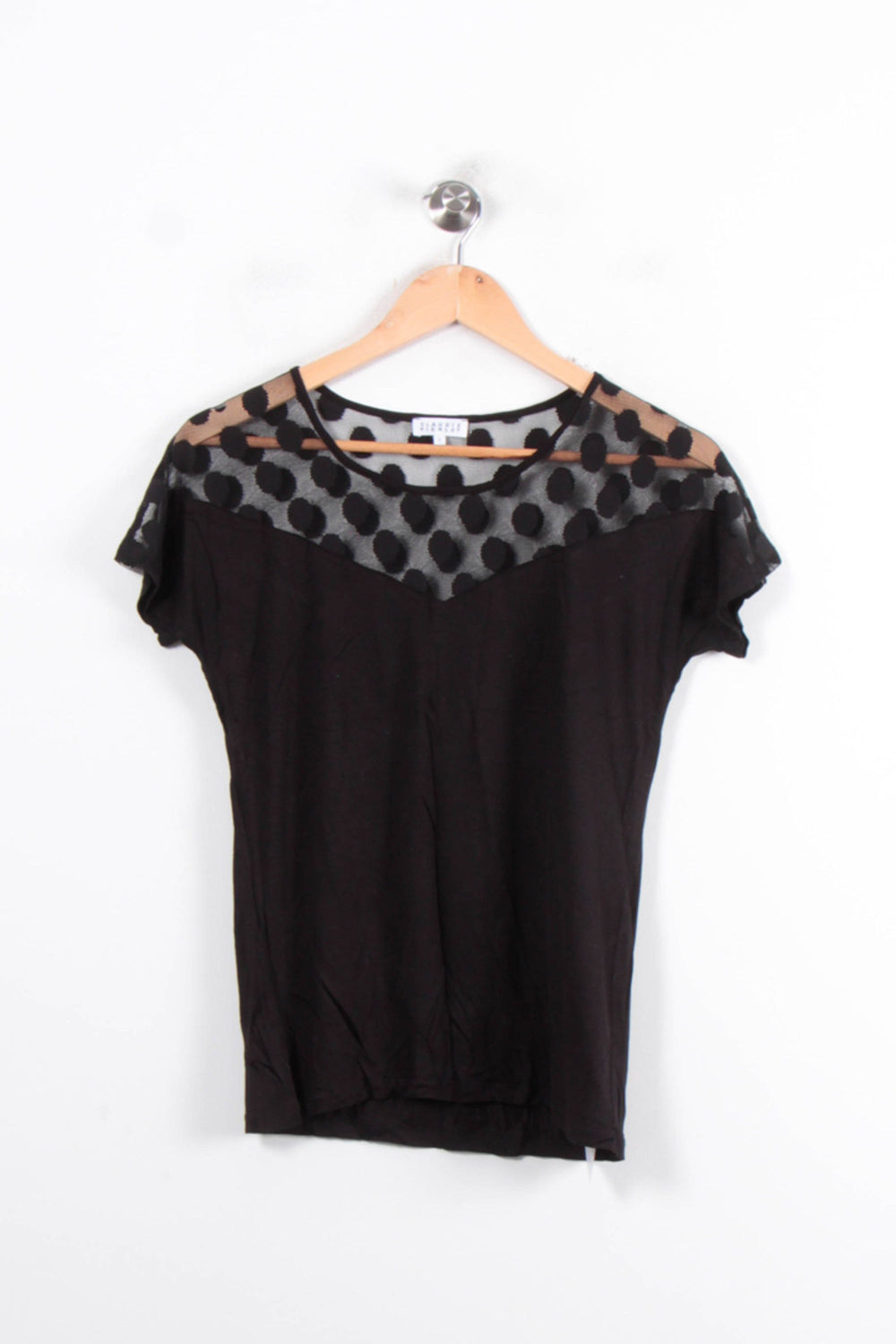 Blouse Noire - Taille S/36 de la marque Claudie Pierlot | PARAD80813 - Vendu par Paradigme - Image 2