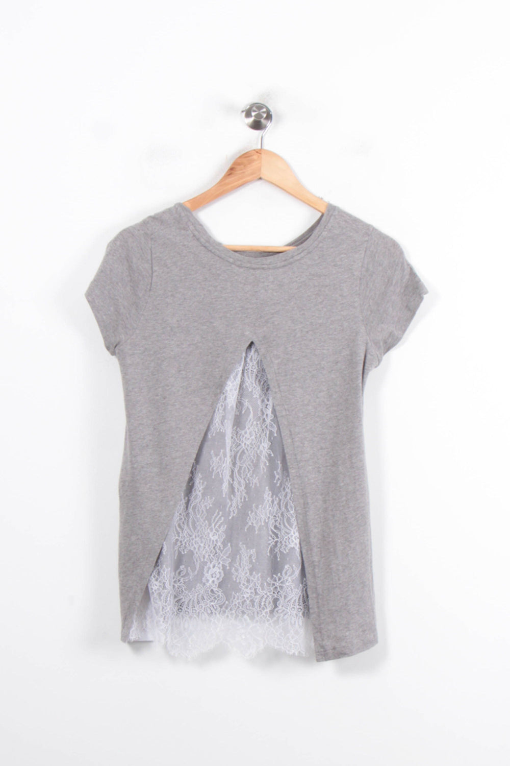 T-shirt Gris et Blanc - Taille S/36 de la marque Claudie Pierlot | PARAD80816 - Vendu par Paradigme - Image 2