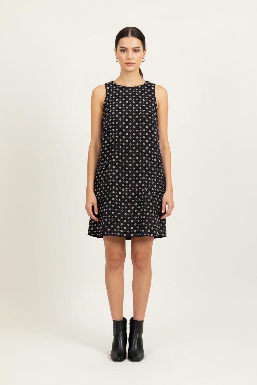 Robe Sans Manches Noire - Taille S/36 de la marque Tara Jarmon | PARAD80819 - Vendu par Paradigme - Image 1
