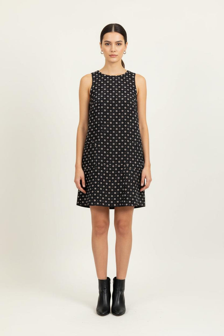 Robe Sans Manches Noire - Taille S/36 de la marque Tara Jarmon | PARAD80819 - Vendu par Paradigme - Image 1