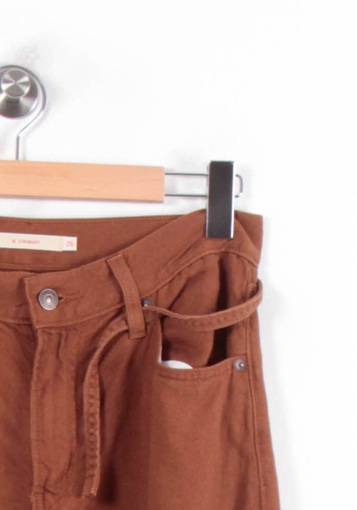 Pantalon Large Marron - Taille S/36 de la marque Levi's | PARAD80823 - Vendu par Paradigme - Image 3