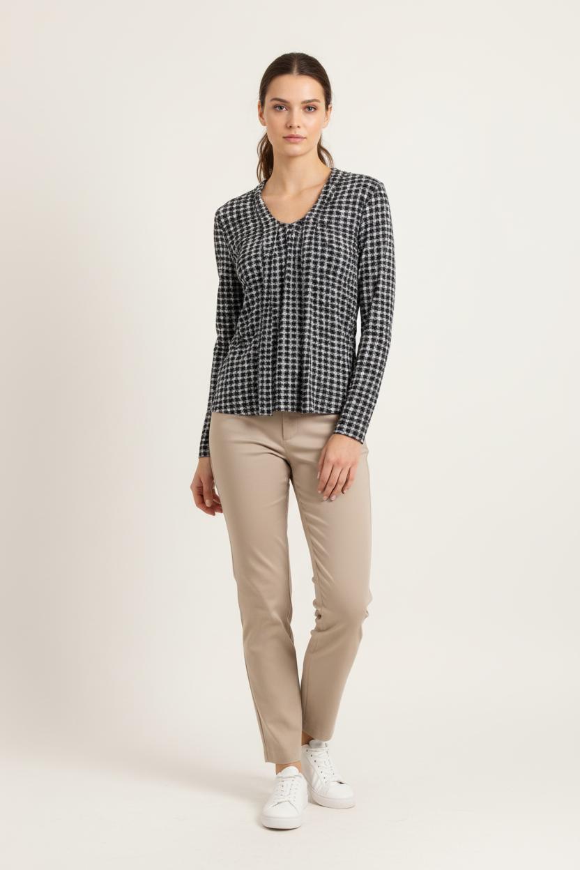 Tee-shirt Noir et Blanc - Taille S/36 de la marque Caroll | PARAD80831 - Vendu par Paradigme - Image 1
