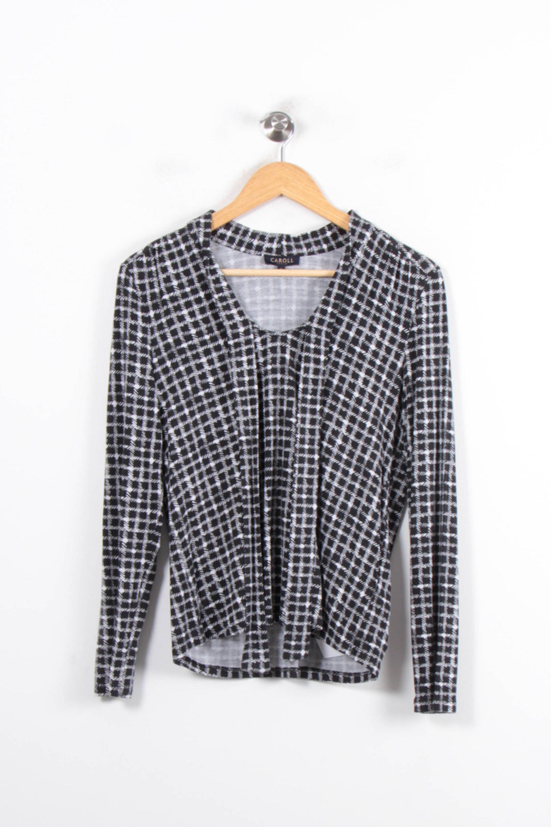 Tee-shirt Noir et Blanc - Taille S/36 de la marque Caroll | PARAD80831 - Vendu par Paradigme - Image 2