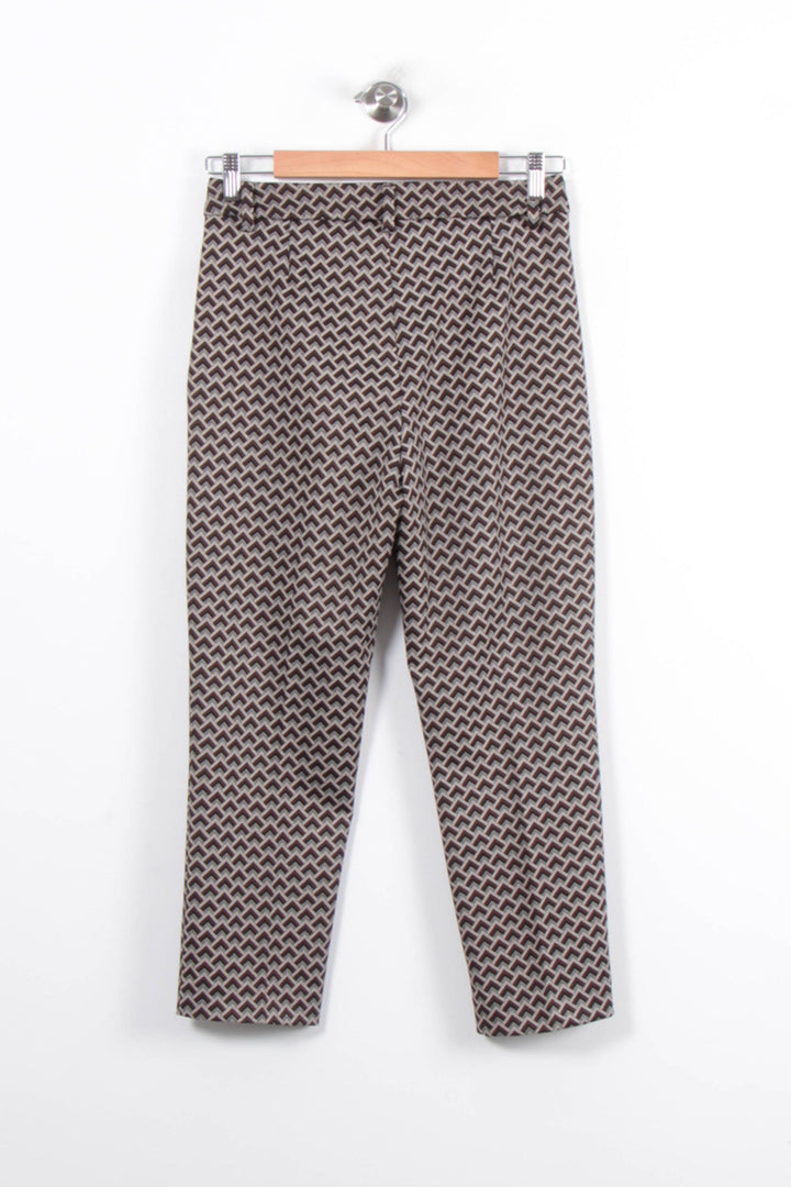 Pantalon Imprimé Marron et Noir - Taille S/36 de la marque Liu Jo | PARAD80853 - Vendu par Paradigme - Image 4