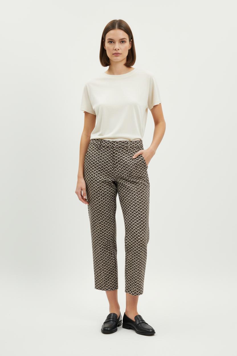Pantalon Imprimé Marron et Noir - Taille S/36 de la marque Liu Jo | PARAD80853 - Vendu par Paradigme - Image 1