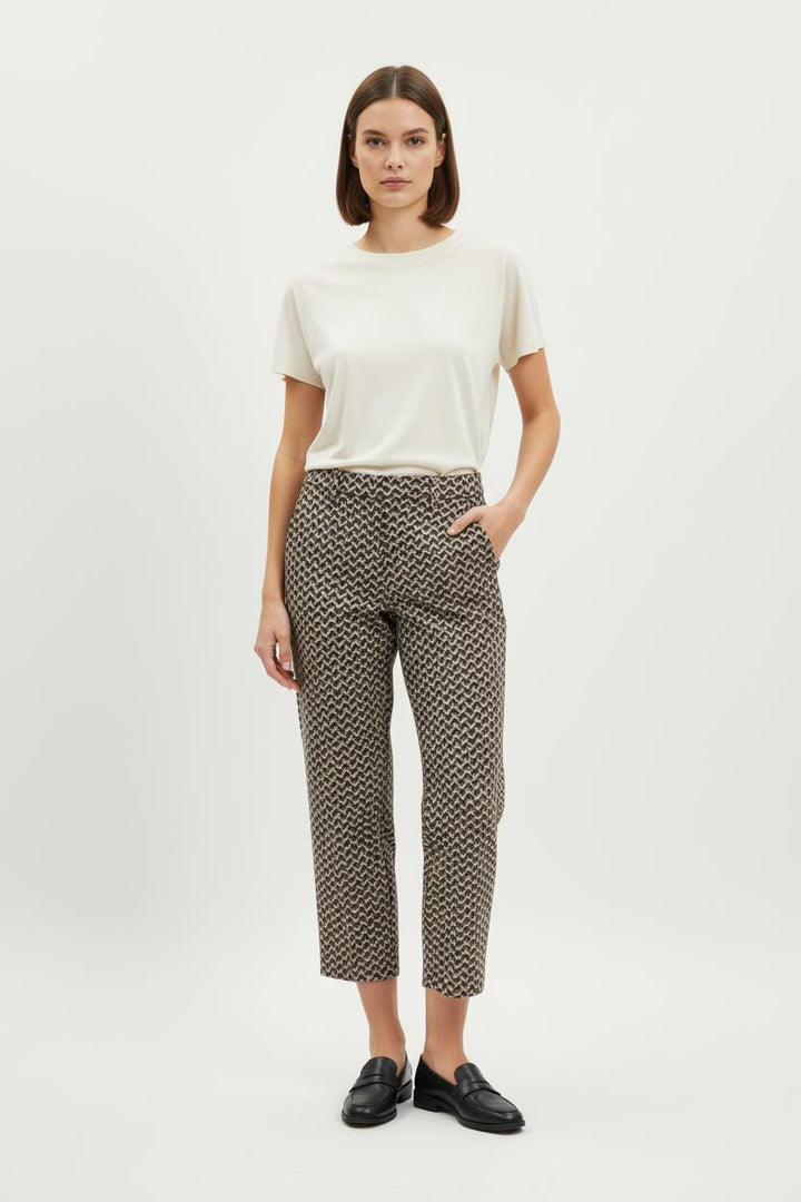Pantalon Imprimé Marron et Noir - Taille S/36 de la marque Liu Jo | PARAD80853 - Vendu par Paradigme - Image 1
