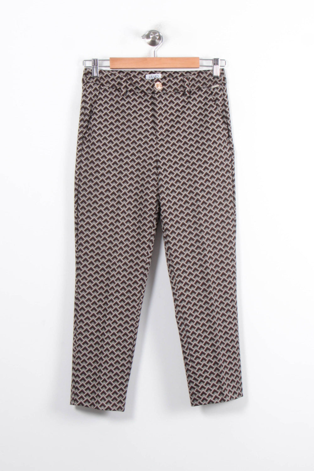 Pantalon Imprimé Marron et Noir - Taille S/36 de la marque Liu Jo | PARAD80853 - Vendu par Paradigme - Image 2